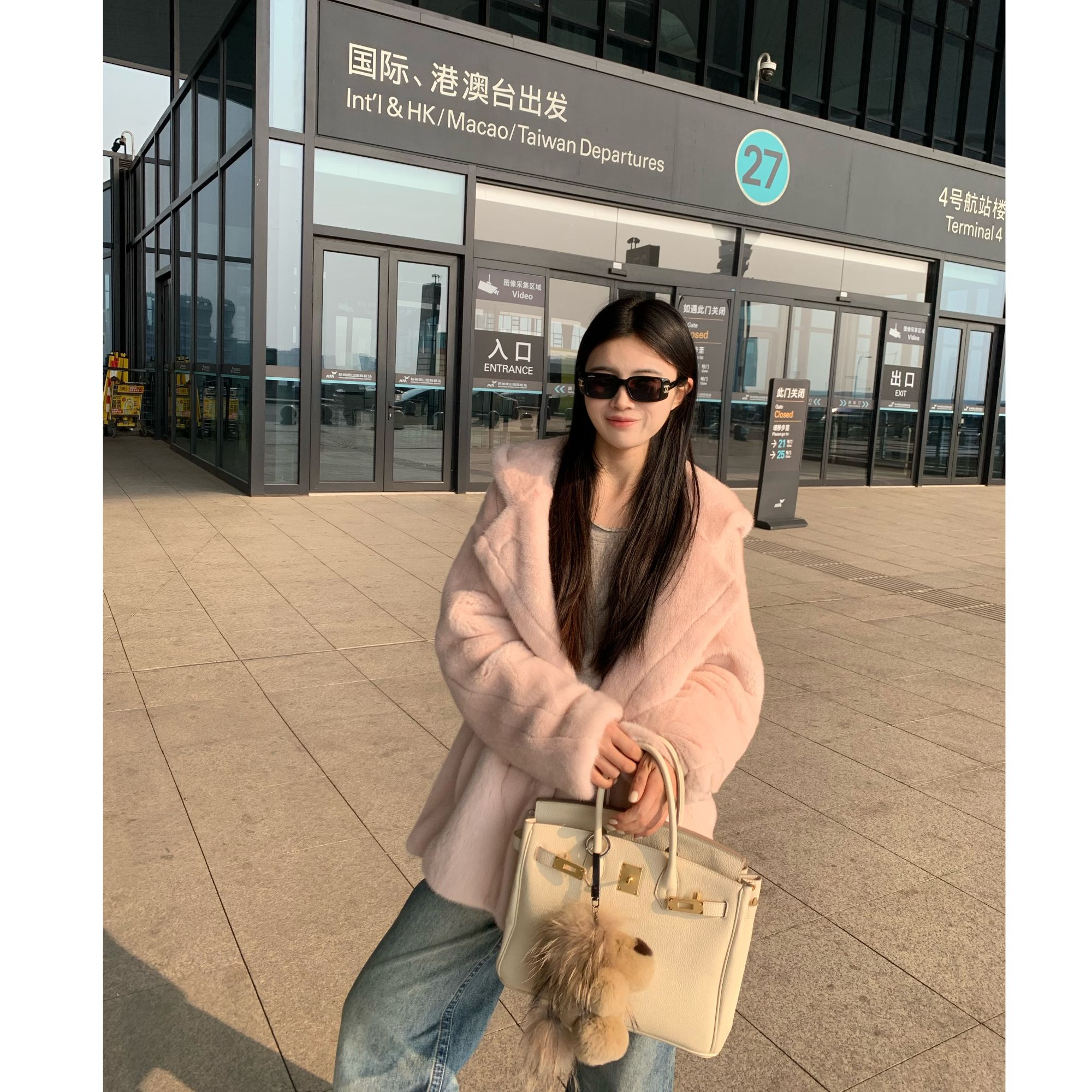 【虫小草】暖冬纪事  紫金短二小母貂泰迪版宽松水貂外套