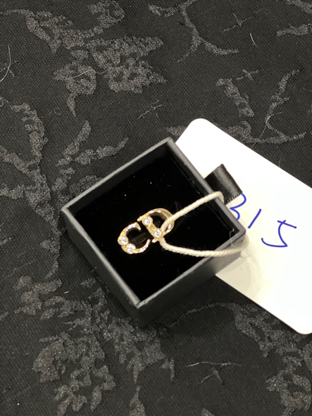 95新 DIOR/迪奥 夏七中古/dior CD字母戒指c315