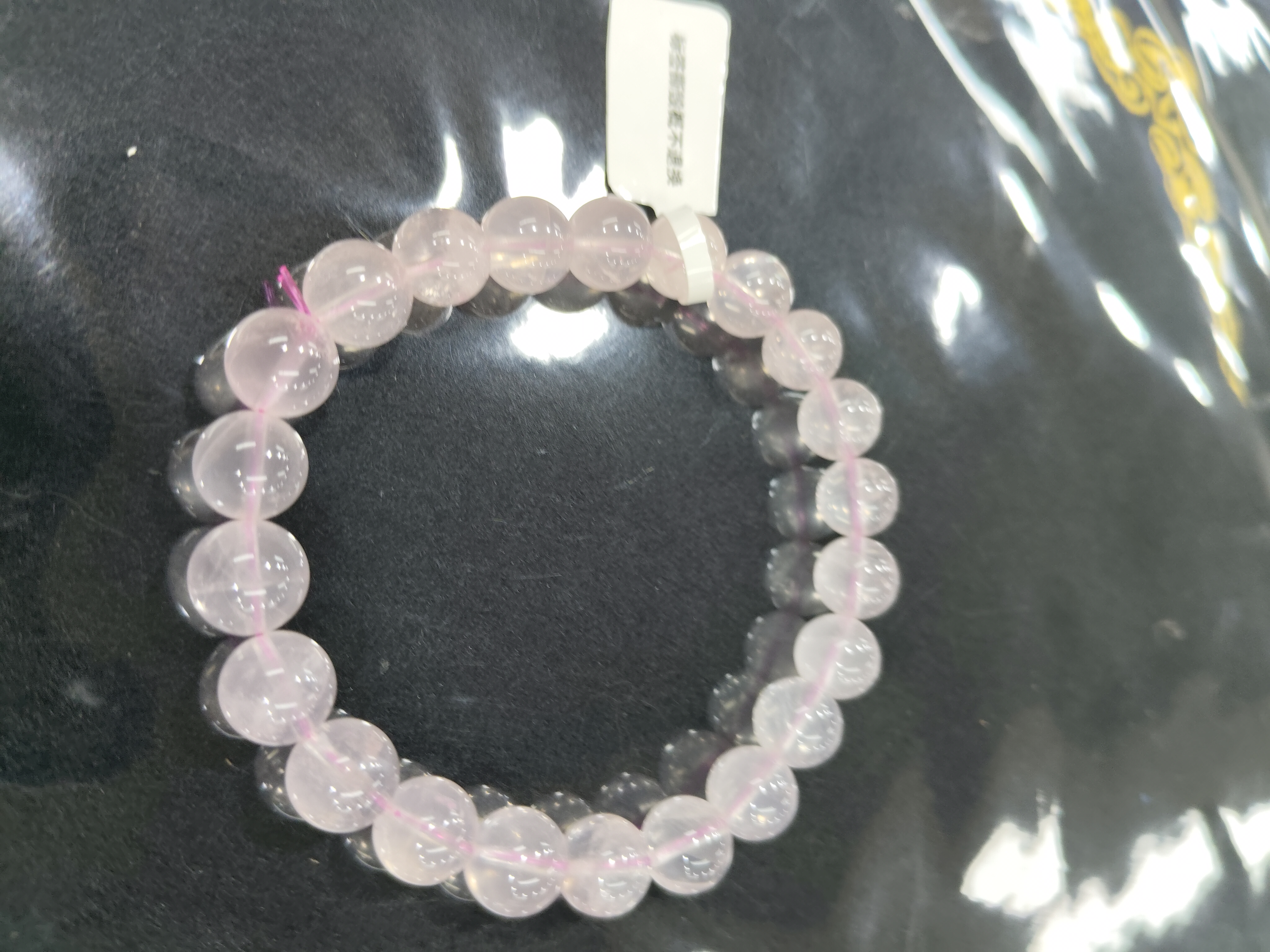 非金属莫桑石手链 芙蓉石手链女款轻奢时尚百搭简约