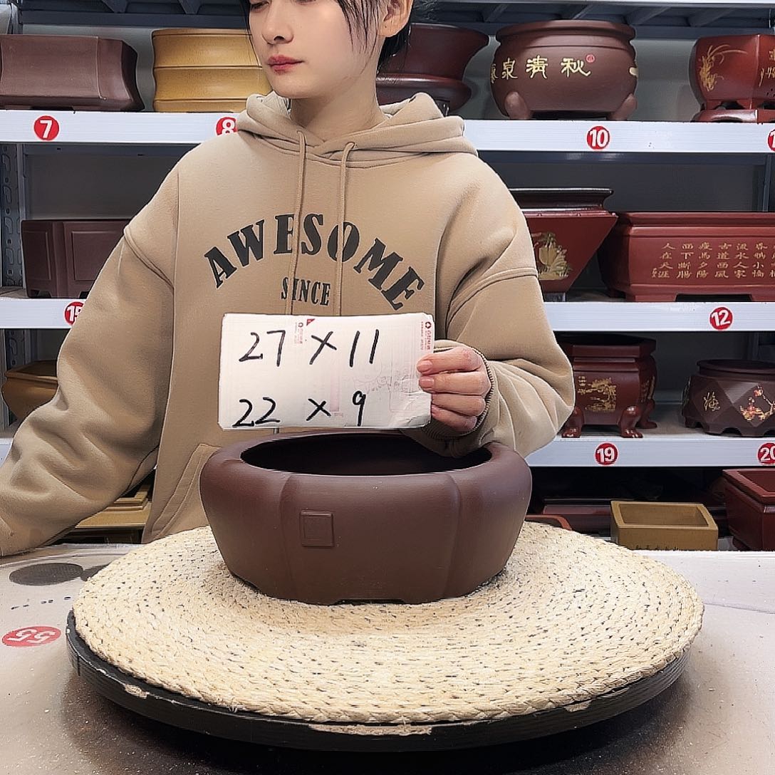 紫砂花盆紫砂花盆