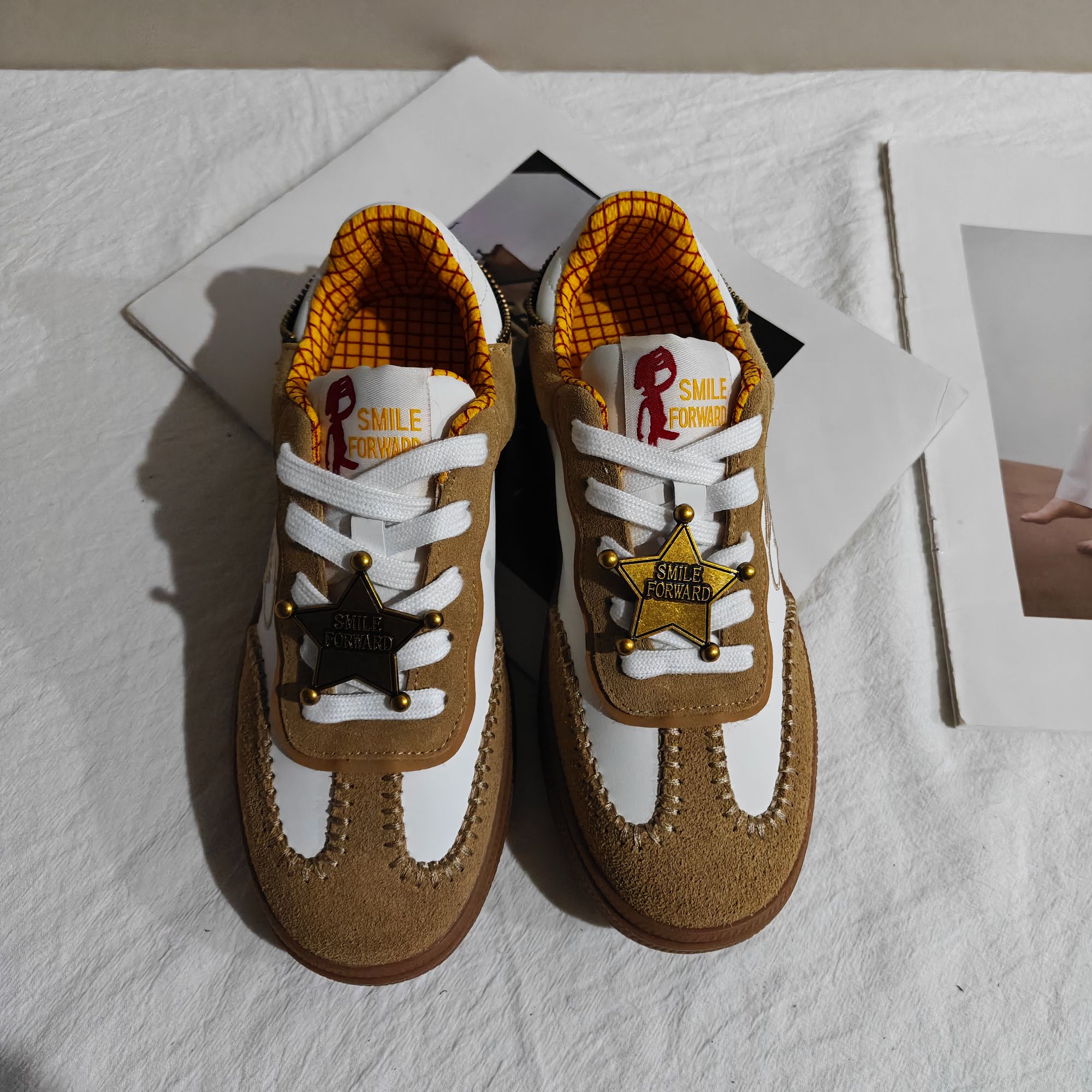 金属板鞋纯色德训鞋时尚休闲鞋阿甘鞋拼色老爹鞋低帮