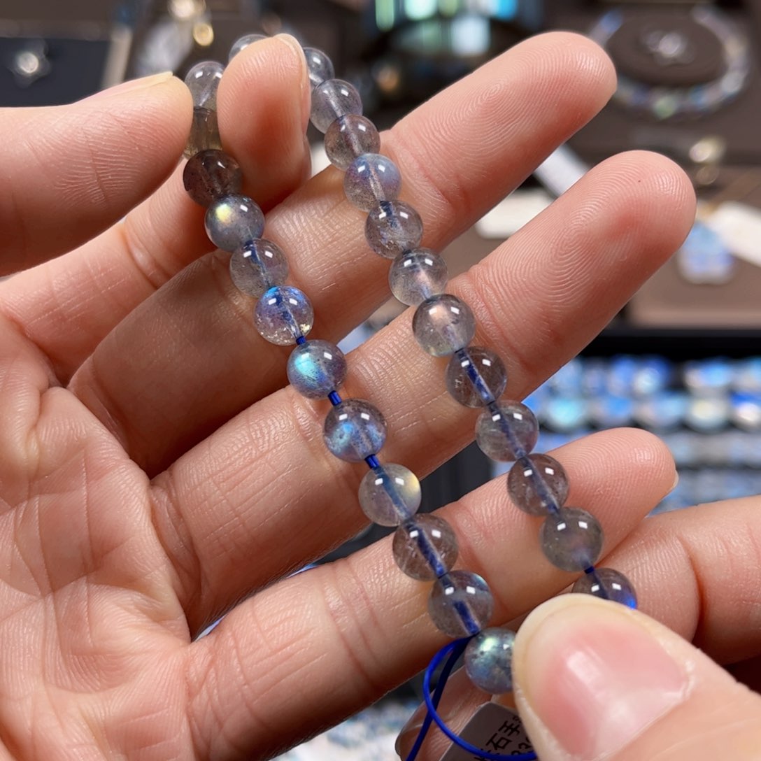 长石手链未镶嵌6.8左右