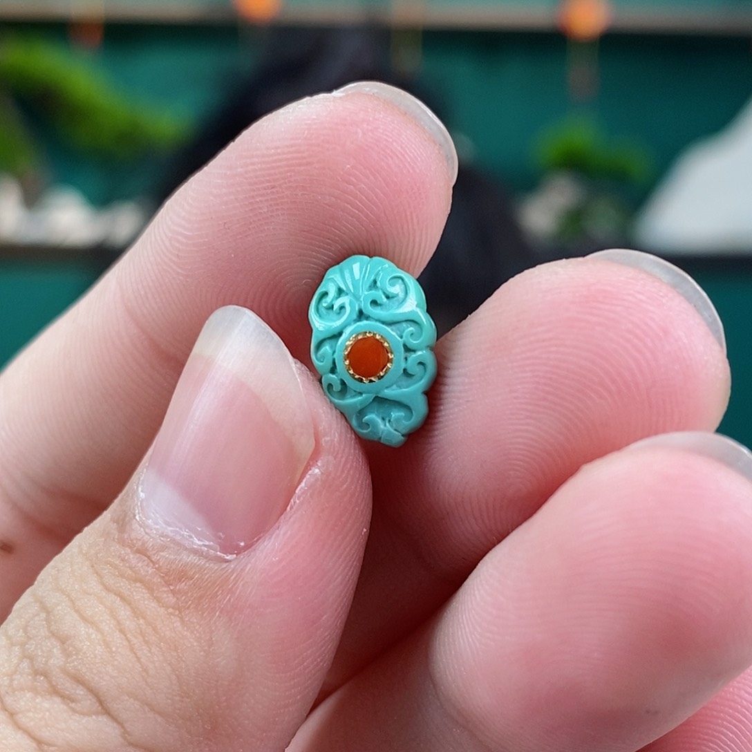 绿松石珠宝奇石未镶嵌