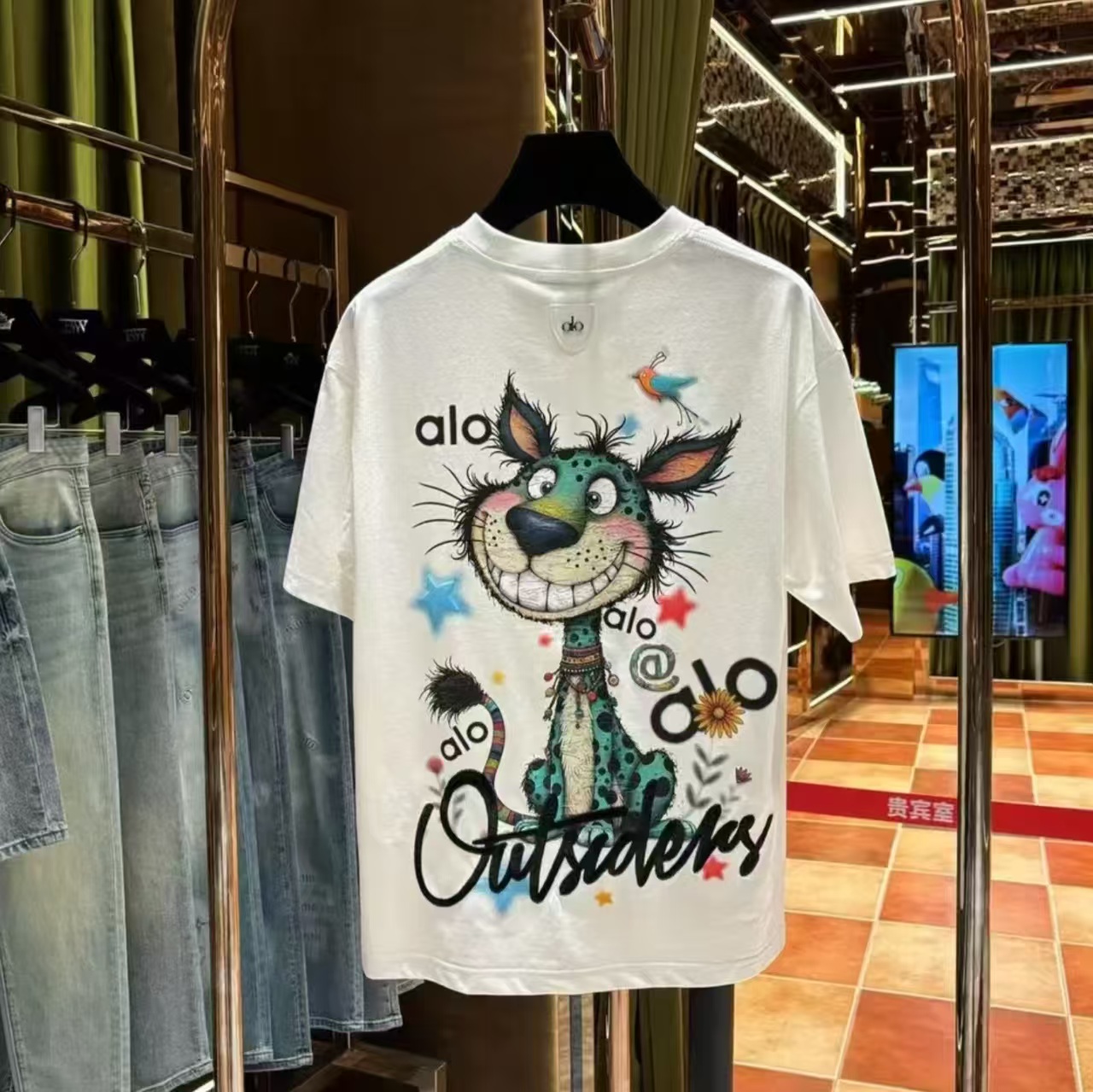 【姚姚专属】100%纯棉短袖欧式老钱风重工手绘工艺短袖25650