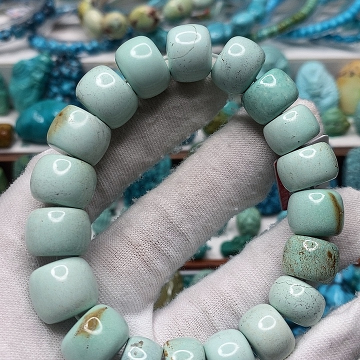 绿松石未镶嵌天然原矿 地大质检