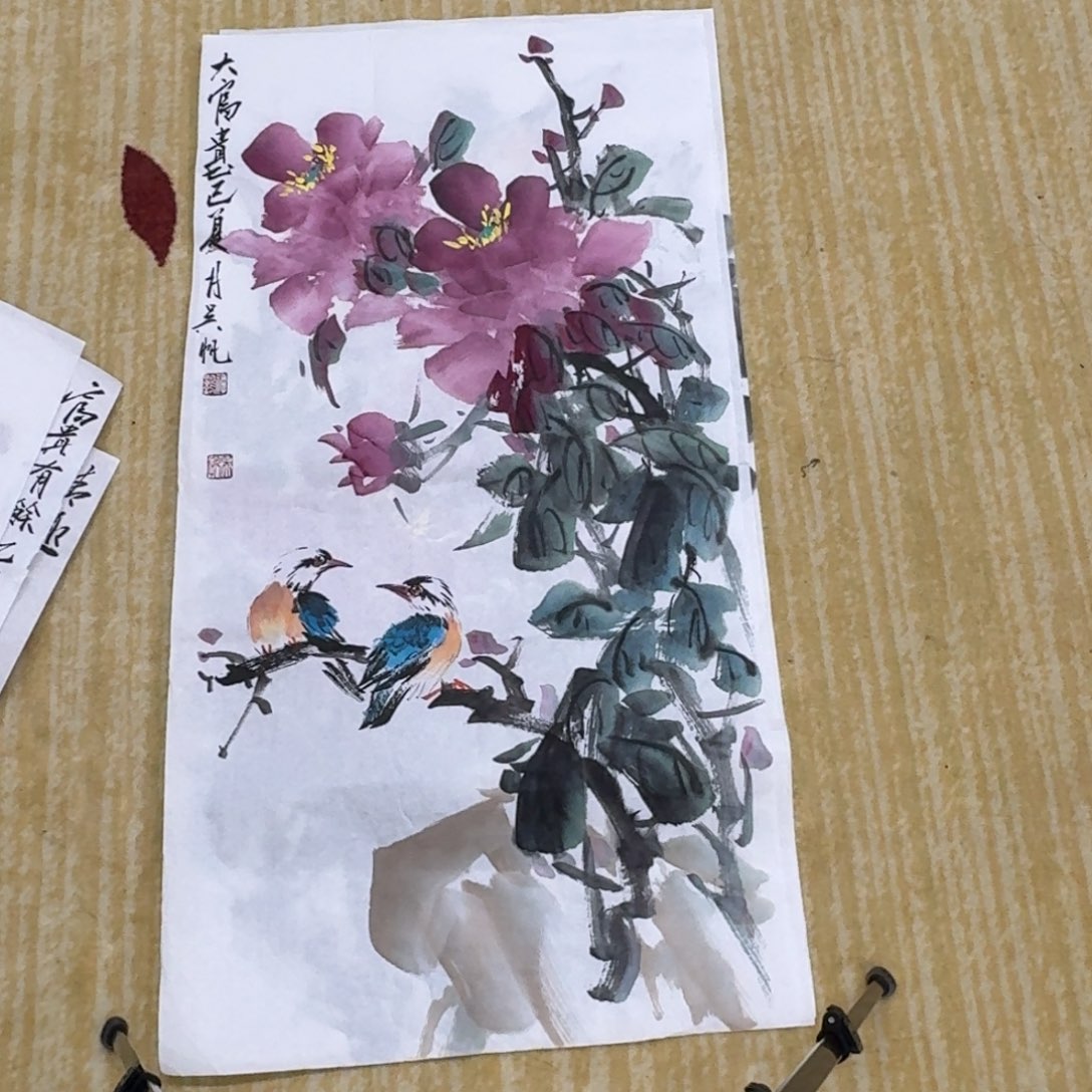 国画三尺作品花鸟111