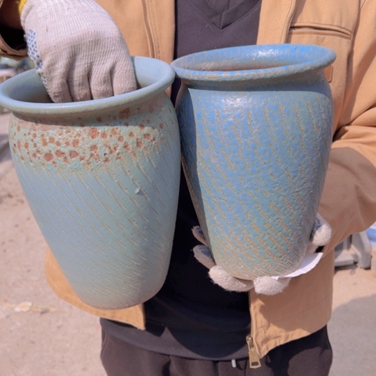 紫砂花盆高23口16———-