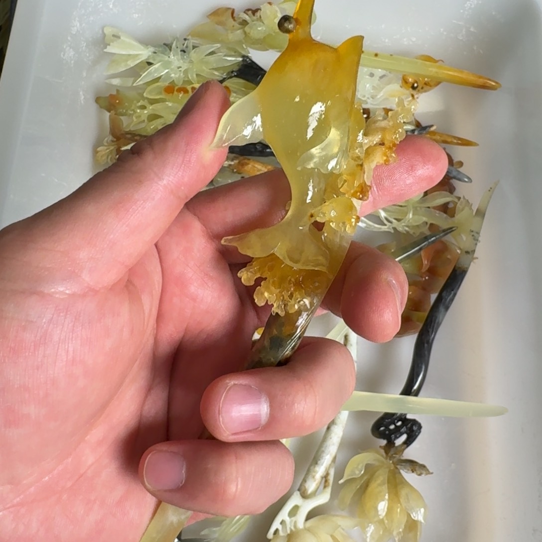 岫玉发簪未镶嵌明君玉簪贼拉好看