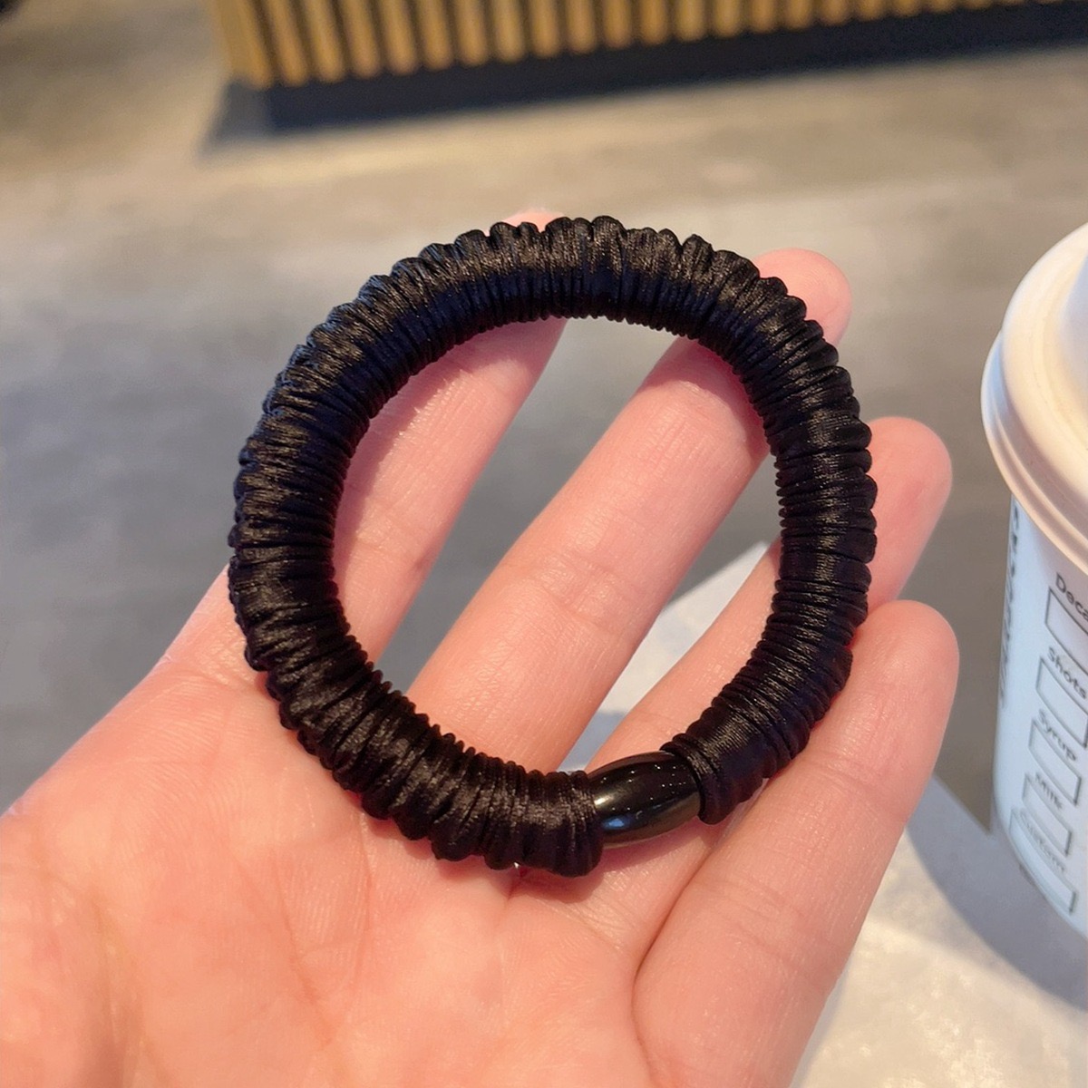 高弹力马尾皮筋面膜皮筋强韧拉不断手工发圈