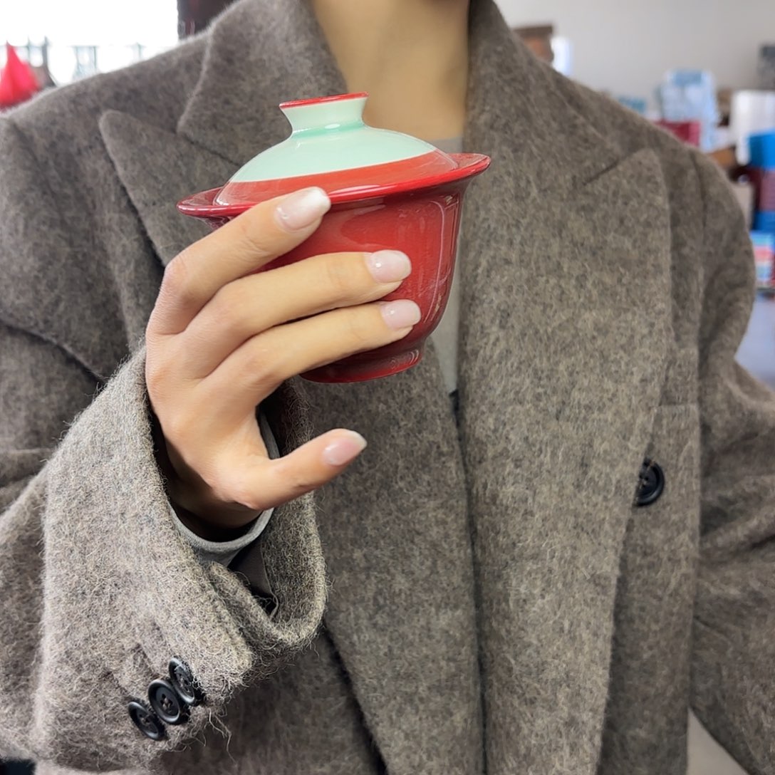 龙泉云间青瓷小米茶器