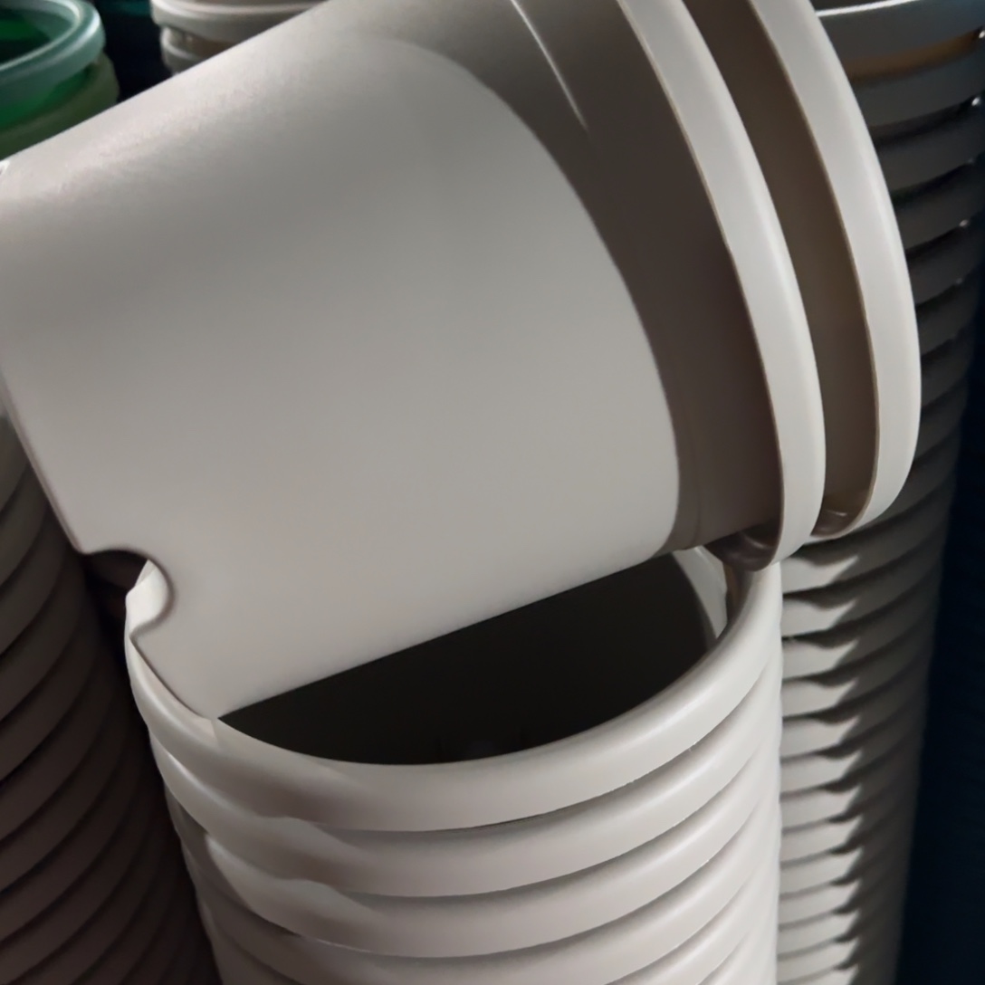 树脂四季盆3#无拖灰白微瑕10