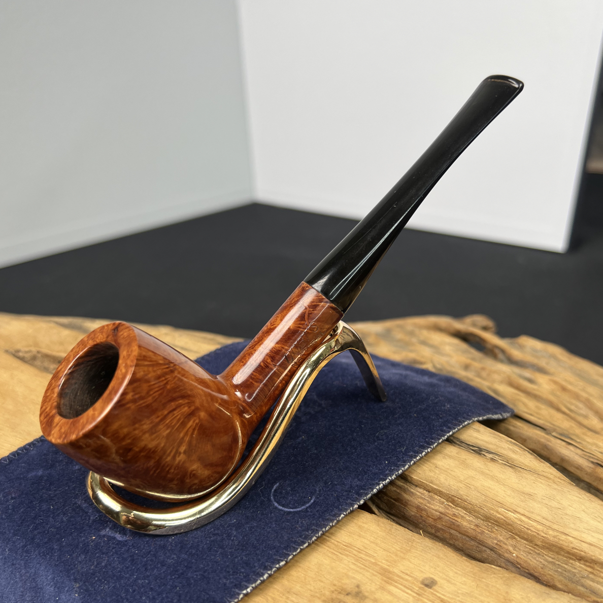意大利多比斯DOBI'S烟斗，使用过撞球斗型品相佳斗嘴无齿痕坑3mm