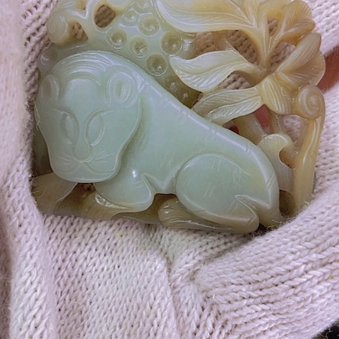 和田玉（糖玉）挂件未镶嵌用****6