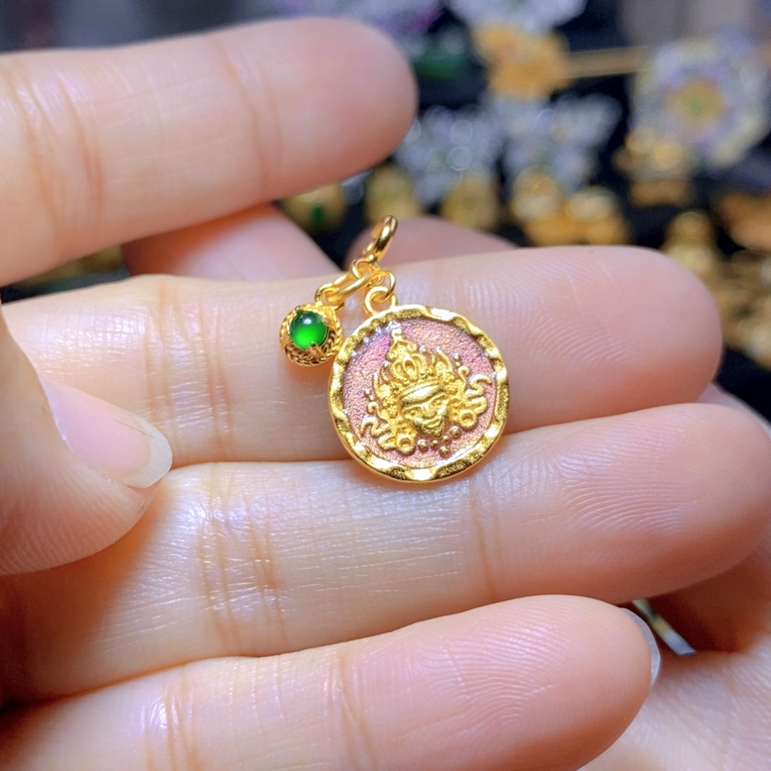 翡翠耳钉银S925镶嵌天然翡翠