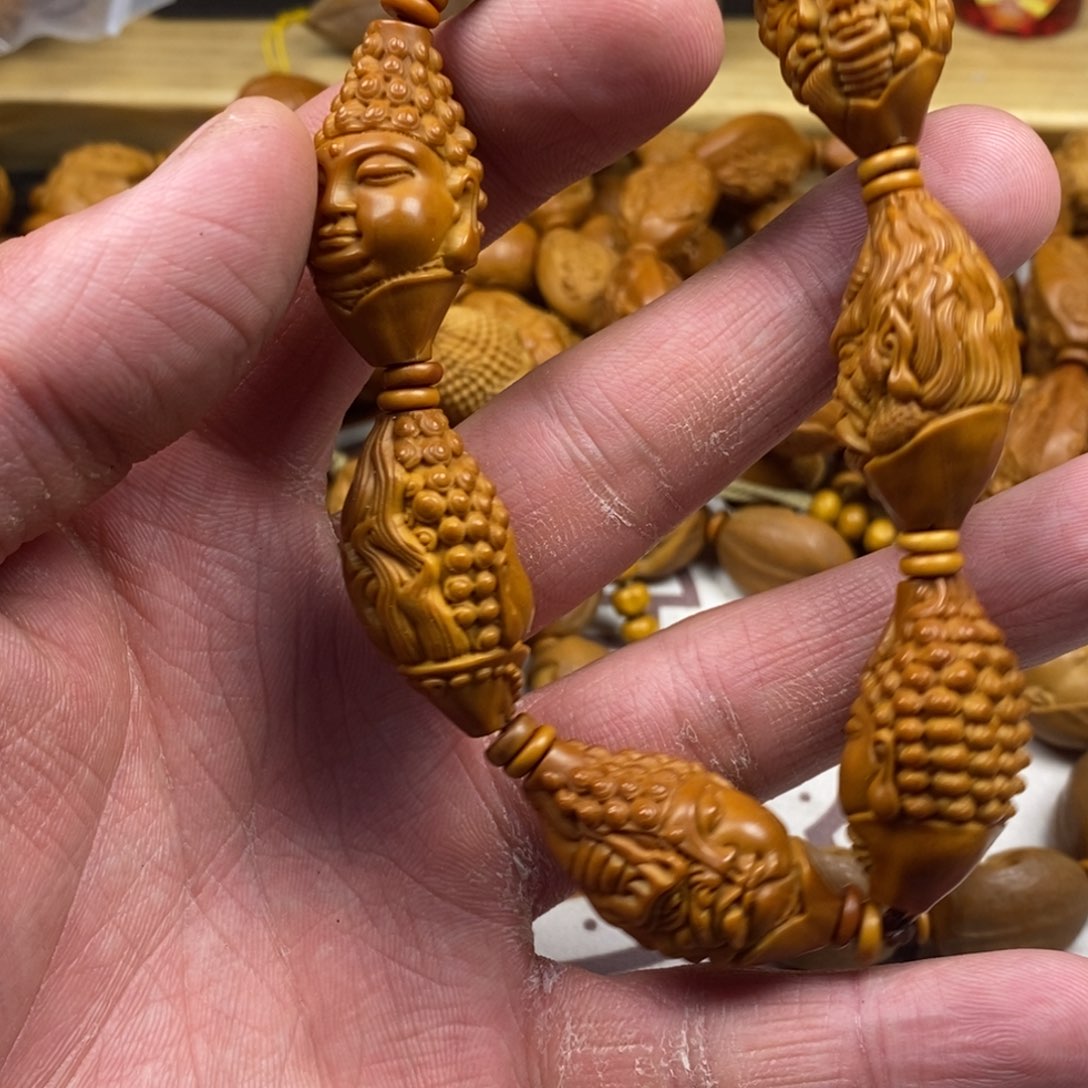 橄榄核手串/手链橄榄核雕刻工艺手串7