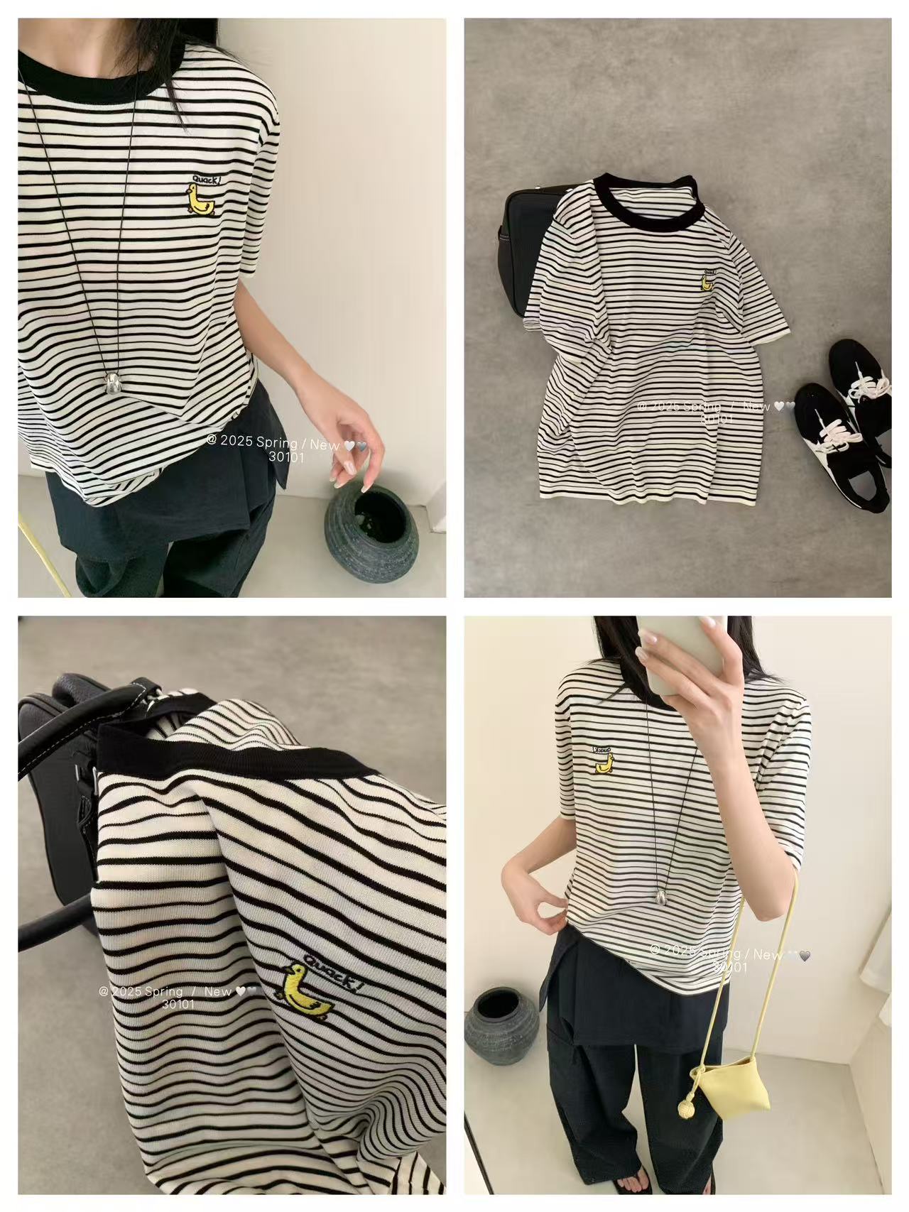 【小梦女装】b3女士时尚毛衣上衣百搭休闲宽松集合款