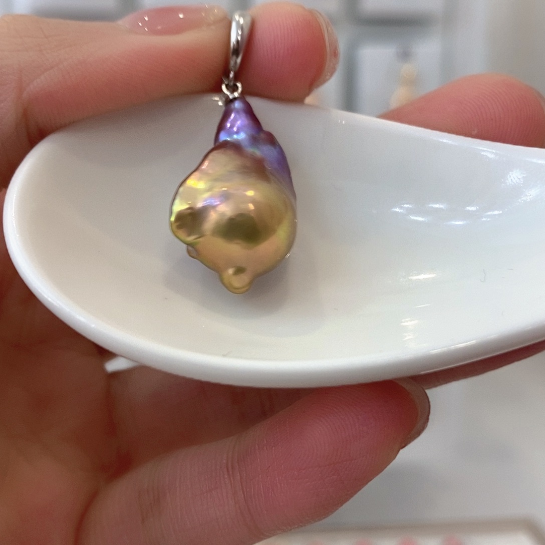 淡水珍珠颈饰银S925镶嵌