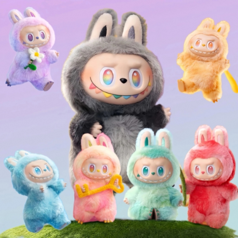 【国潮爆款】3代毛绒公仔马卡龙搪胶毛绒公仔挂件盲盒