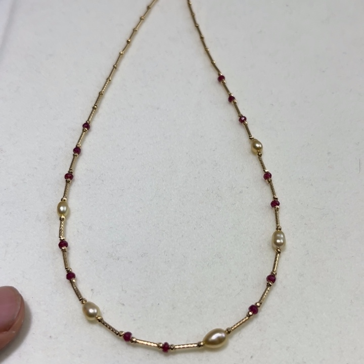 海水珍珠颈饰18K金镶嵌