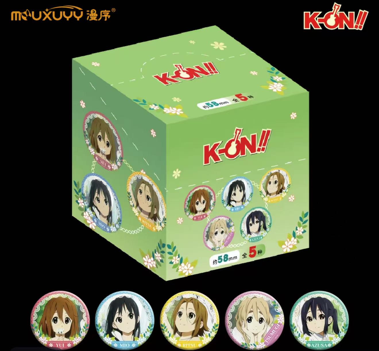 正版国谷-《轻音少女》漫序-K-ON! The MOVIE 森林系列徽章潮玩盲盒
