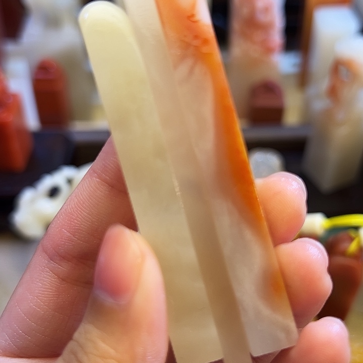 墨***白寿山石印石三个一起