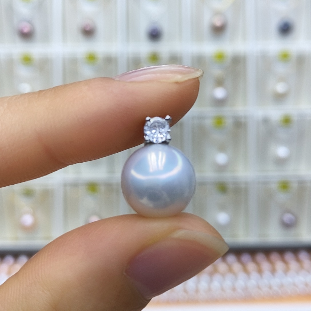 淡水珍珠未镶嵌吊坠(赠链)