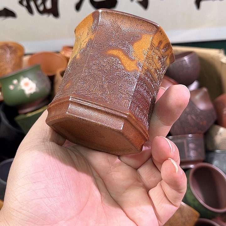 茶杯紫砂全手工紫砂主人杯