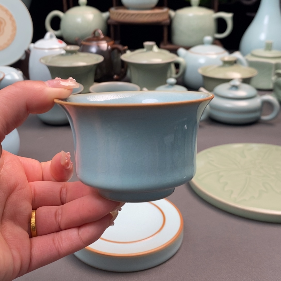 杯全手工支钉烧主人杯微瑕不带礼盒