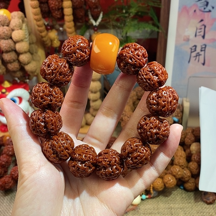 金刚菩提手串205玉化花珠