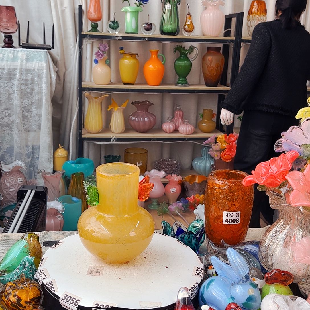 蝴蝶奶油瓶 家悦琉璃工艺品