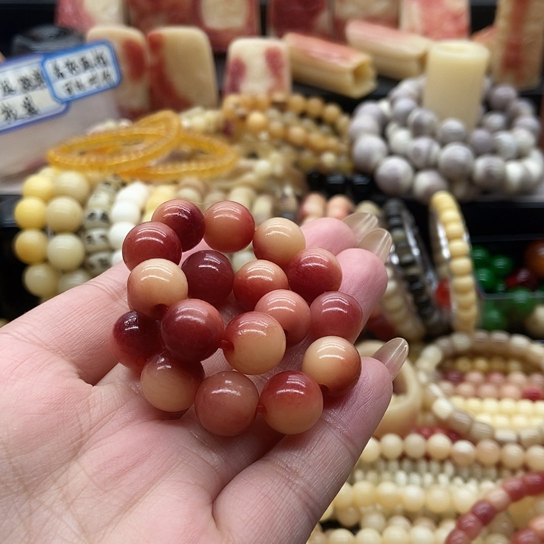 驼骨其他冯*豪红色驼骨圆珠