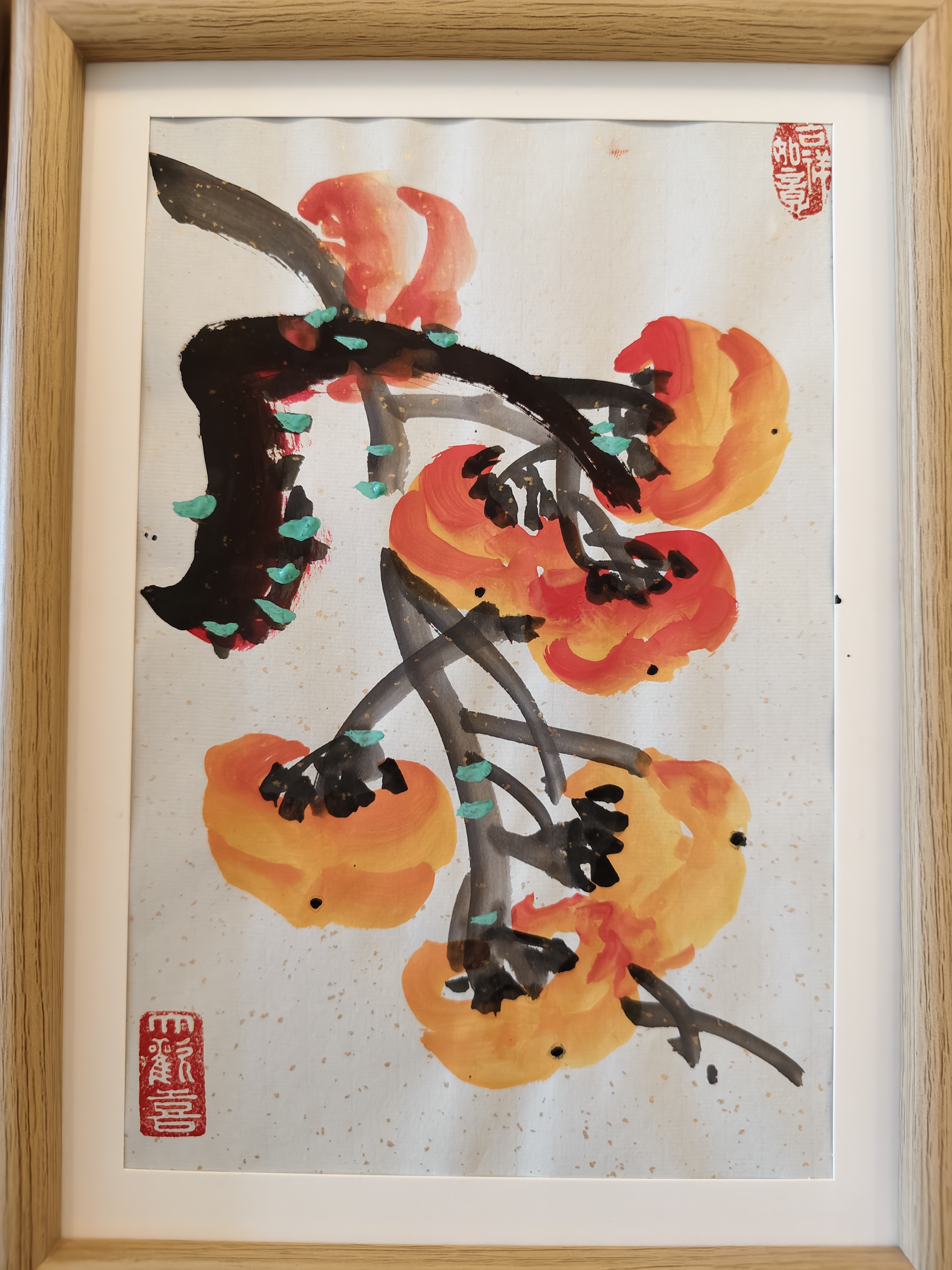 柿子客厅装饰壁画