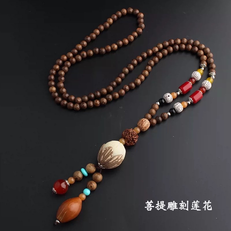 合金木质吊坠 【菩提挂坠】国风时尚百搭吊坠