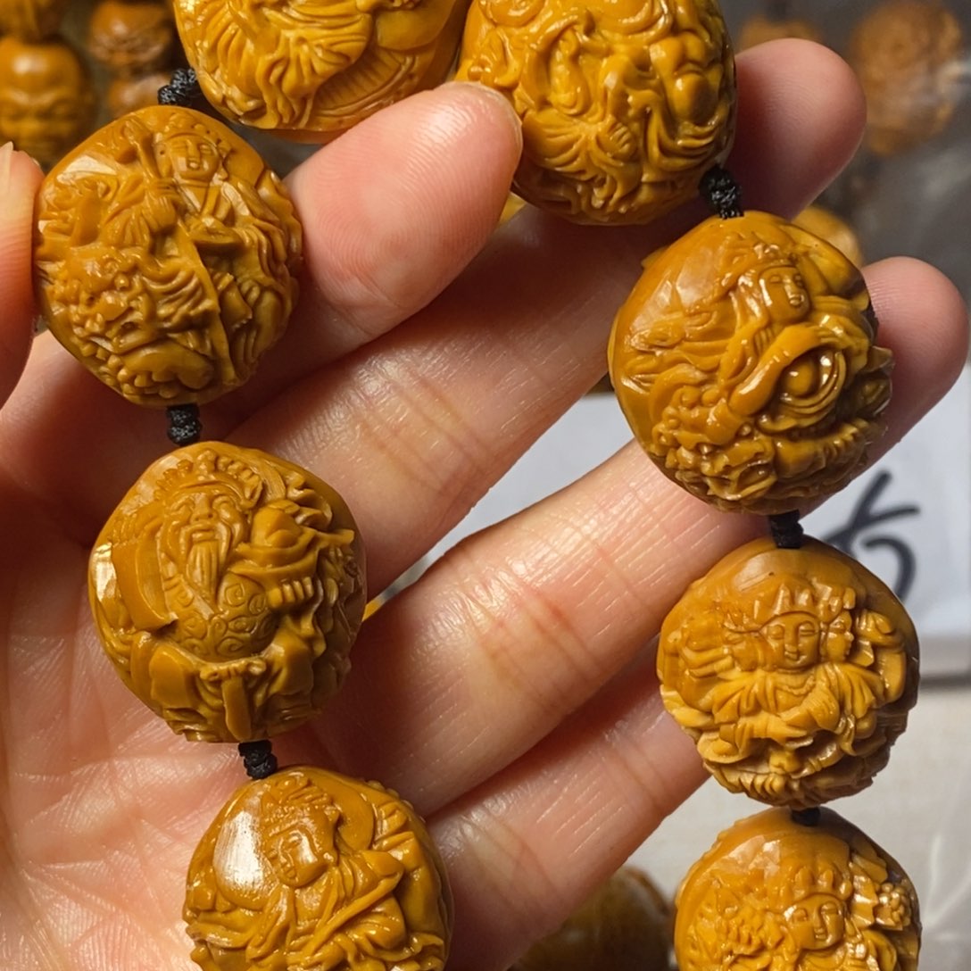 橄榄核手串/手链李***现万佛朝宗