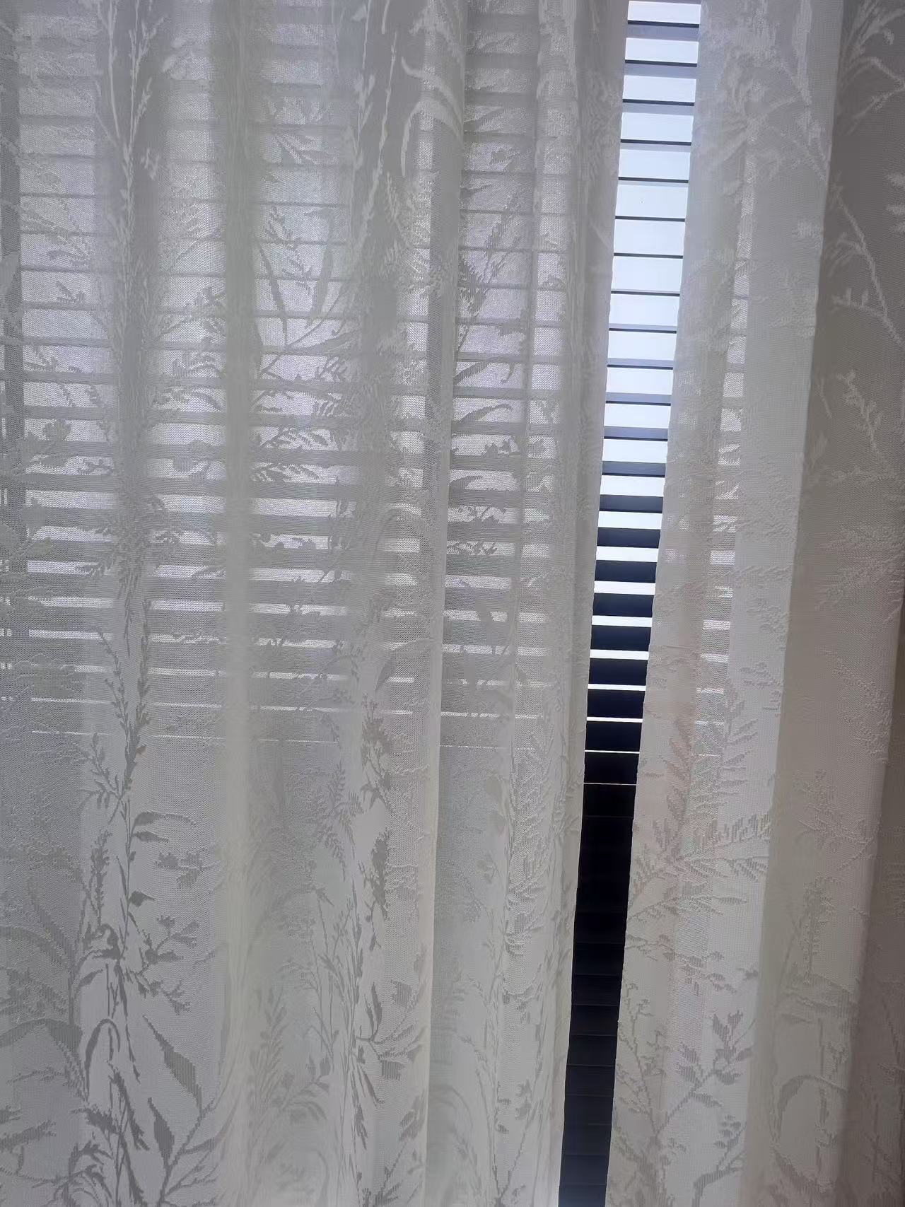 和田纱蕾丝提花纱   法式  透光不透人