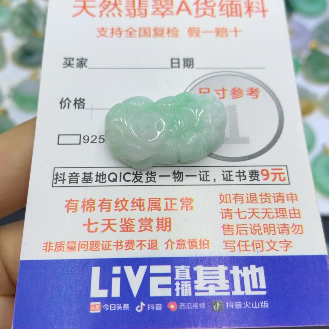 翡翠颈饰未镶嵌翡翠