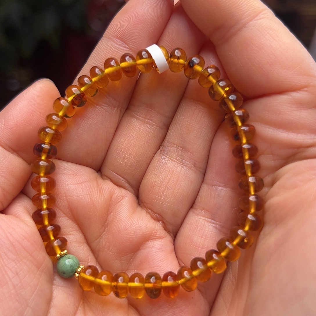 琥珀未镶嵌裸石抚顺琥珀10487-2六