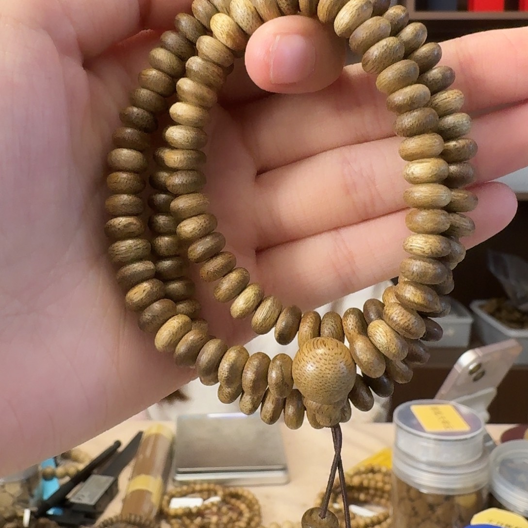 手串沉香马来西亚西马算盘珠三圈卡7