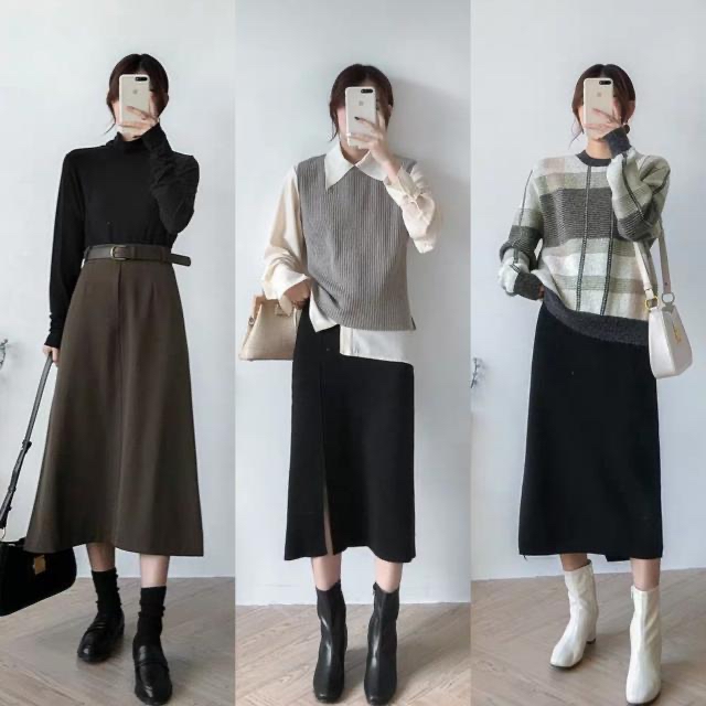 时尚复古休闲运动半身裙风衣卫衣大衣性感潮流衬衫黑色孤品女装