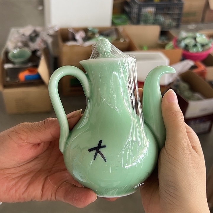 龙泉云间青瓷小米茶器