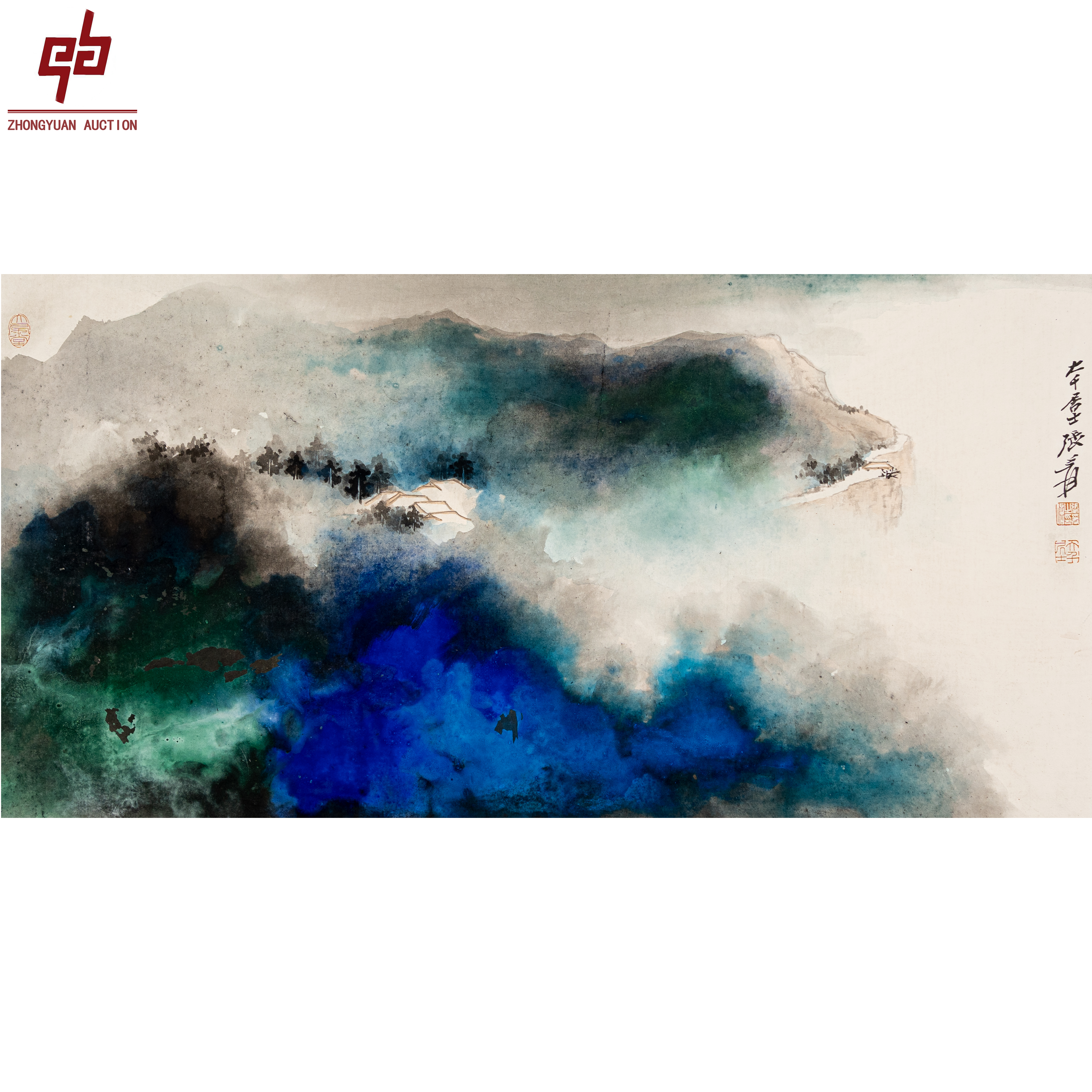 lot983  泼彩 带出版 98cm*51cm 镜片4.4平尺