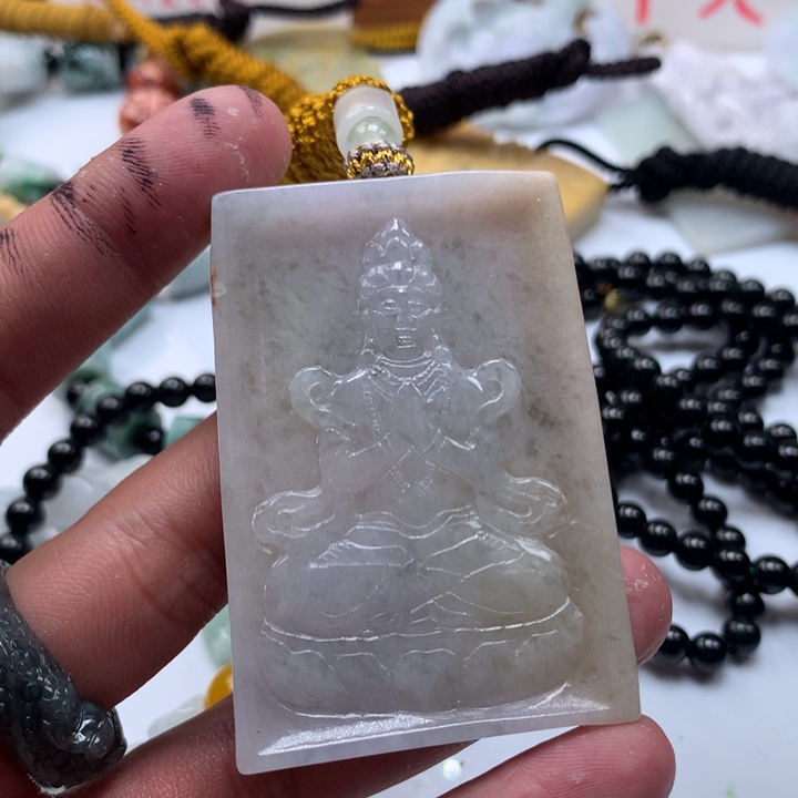 颈饰未镶嵌翡翠保真天然a货翡翠