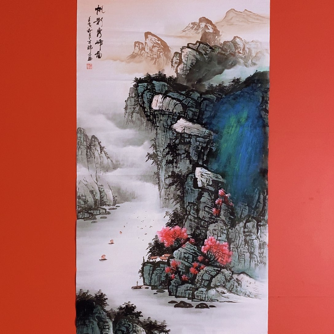 国画山水花鸟国画作品