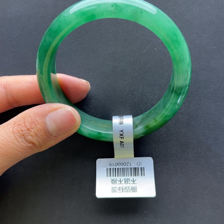 石英质玉未镶嵌手镯+玲玲56.8