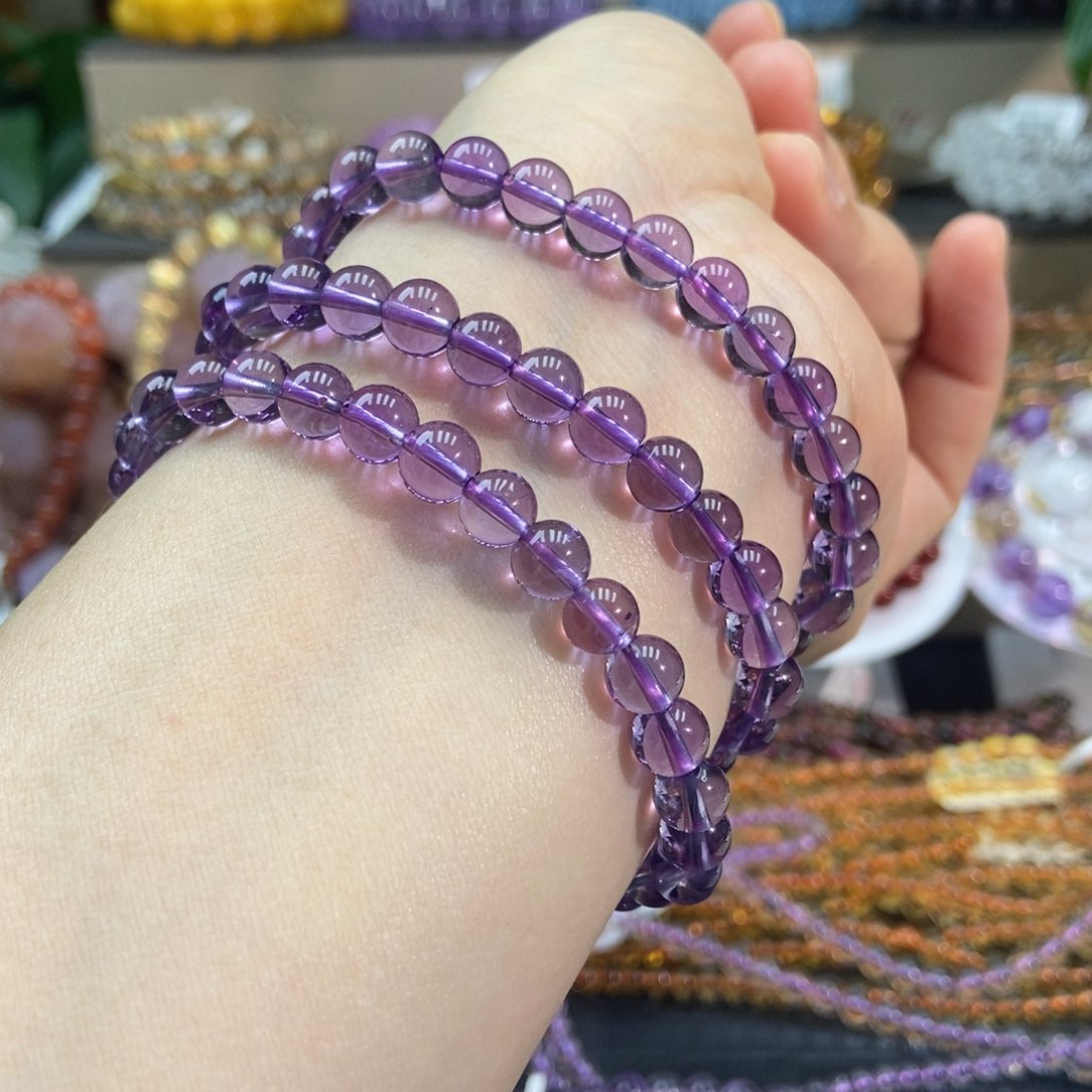 水晶手链未镶嵌水晶6.8