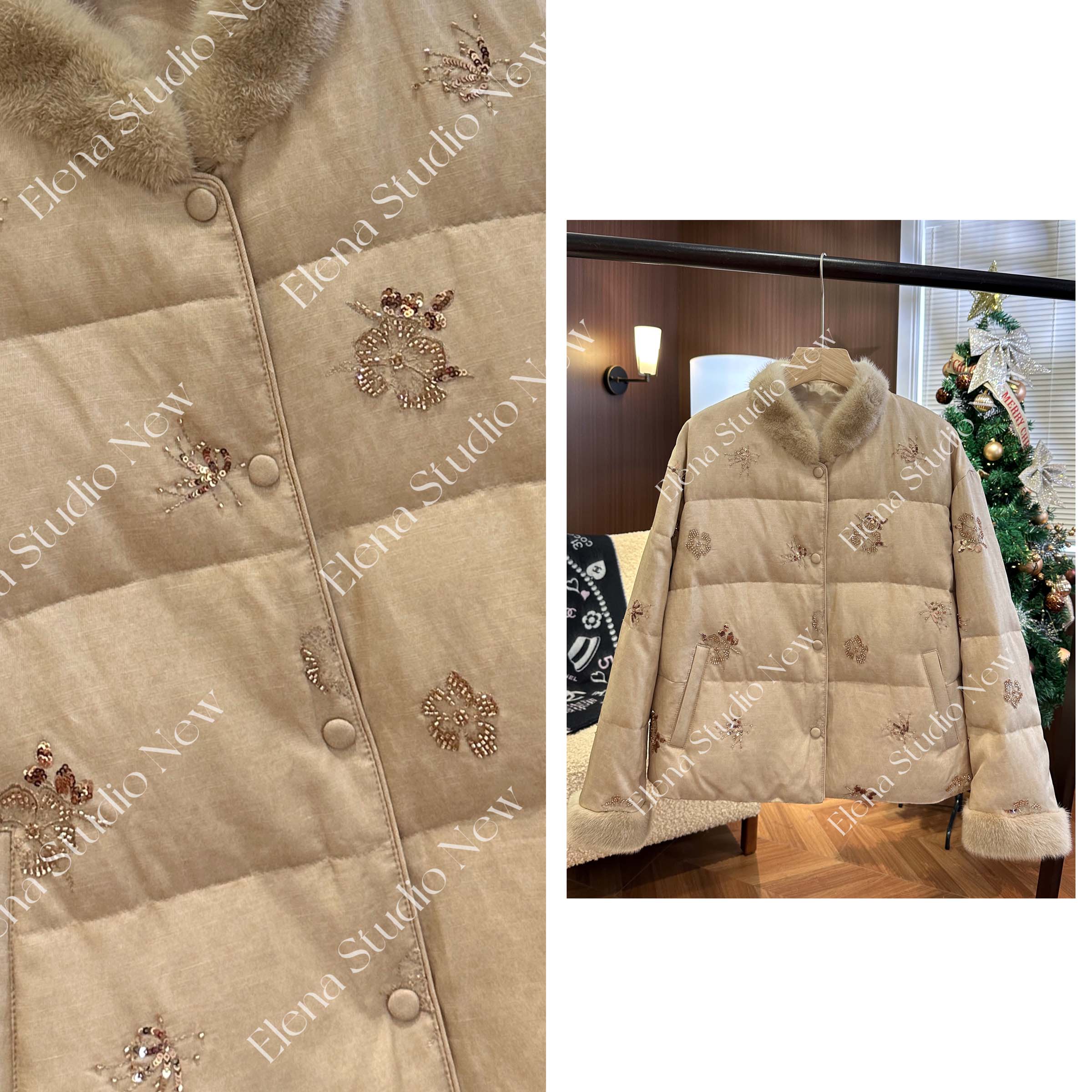 大甜甜【花汐】设计感精致小众羽绒服气质温柔鹅绒服