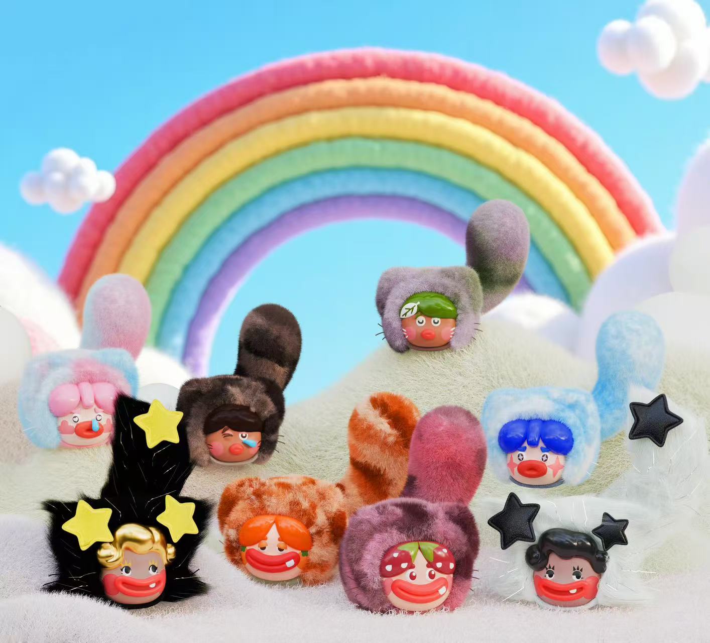 【正版代拆】丑萌家族彩虹猫