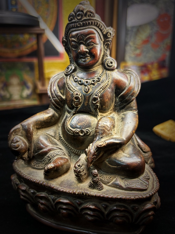 黄财神，老造像，合金铜