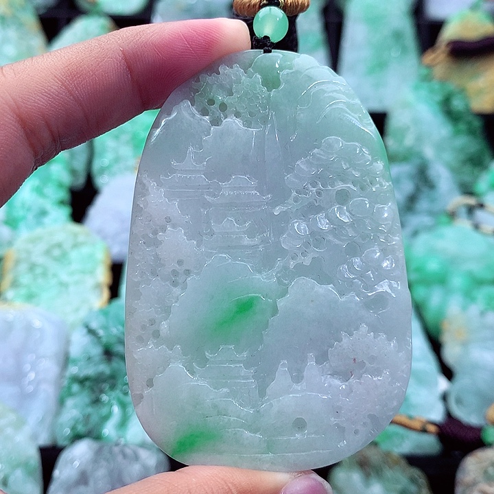 翡翠未镶嵌吊坠(不含链)