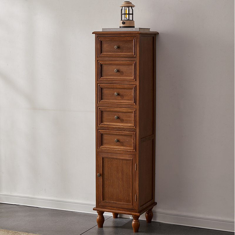 34*32*132美式简约见外包装斗柜复古柜子家用美式超窄简约